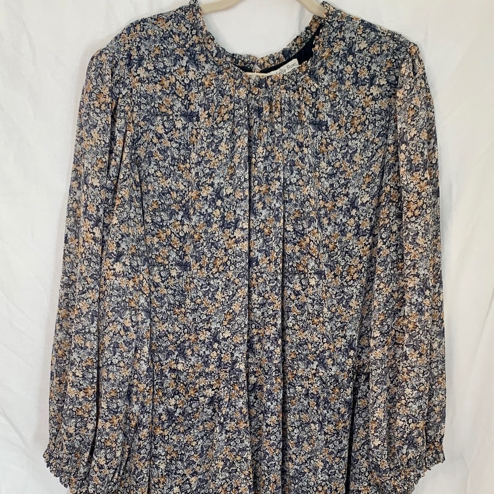 Ophelia & Roe Beautiful Floral Tiered Shirred Gathered Ruffled Dress Size 3X